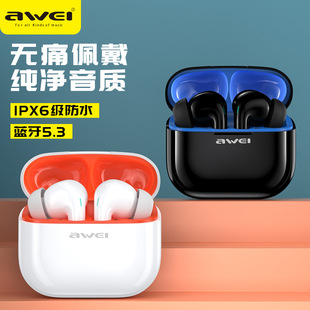 AWEI использует наушники-вкладыши T1Pro bluetooth 5.3TWS объемный стерео экономически эффективные беспроводные наушники