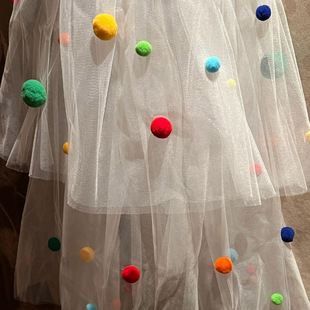 Tanabata Color Ball Veil DIY Dopamine License Wedding Valentine's Day Proposal Bride Halloween Amusement Park