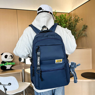 Backpack new fashion all-match lightweight large capacity backpack high-looking junior high school student schoolbag