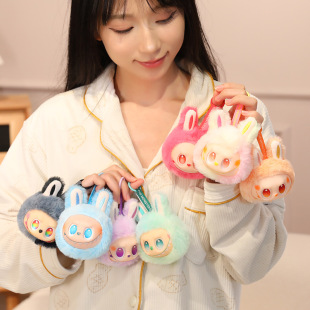 Cartoon Cute Bag of Snacks Pillow Popular Plush Pendant Contains 7 Small Dolls Bag Keychain Doll