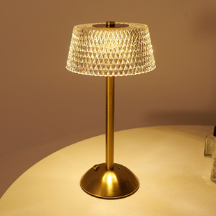A in stock cross-border Nordic led metal table lamp retro decorative atmosphere lamp bar European bedroom light luxury atmosphere lamp
