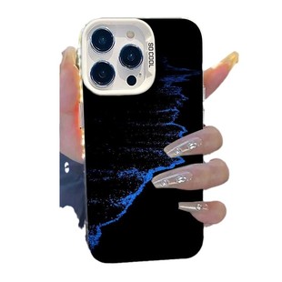 Флуоресцентная волна подходит для Apple 16PRO чехол для телефона 15PLUS крутой iPhone14PROMAX красный 13 жесткий X