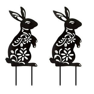 rabbit Yard Art Easter gardening decoration lawn garden gardening pattern rabbit decoration