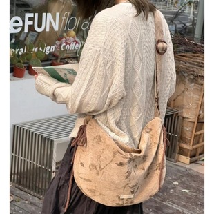 Spring New Large Capacity Zipper Tote Bag All-match Autumn Niche Crossbody Bag