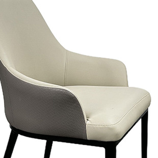 Cross-border in stock Dining Chair Cream Style Iron Chair Casual Dining Chair Household High-end Sense Stool with Backrest