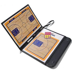[Free Shipping] Basketball Tactical Board Magnetic Chess Pieces Erasable Foldableing Basketball Tactical Warrior Board Game Standard N