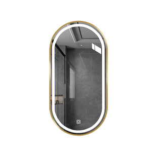 led Accessible Luxury Bathroom Mirror Smart Mirror Oval Bathroom Mirror Toilet Dressing Table Bathroom Mirror with Light