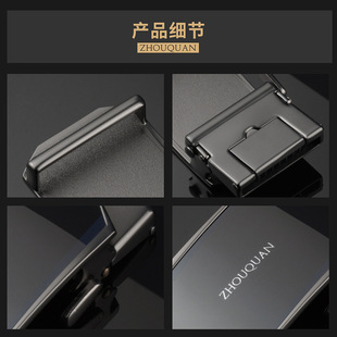 Men's leisure business belt automatic Buckle brand belt buckle clip clothing accessories bright alloy pants head