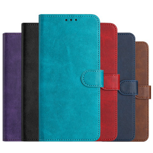 Business Solid Color Calf Pattern Suitable for Samsung Xcover7 Phone Leather Case S25 PLUS Flip Card Wallet