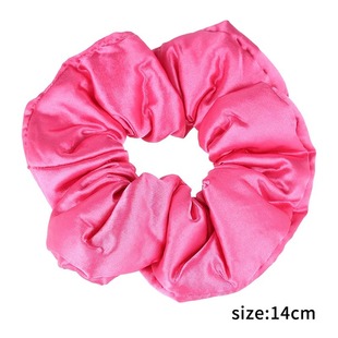 Spring and Summer Gentle Korean-style Large Size Knitted Lace Large Intestine Hair Loop Women's Lazy Style High-end Low-ponytail Headband Hair Accessories