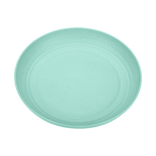 Cross-border Wheat Straw Disc 20cm Household Plate Salah Plate Dinner Plate Restaurant Fruit Plate Dessert Spit Bone Plate