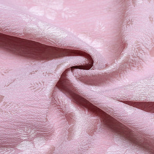Factory spot new Chinese acetic acid jacquard texture five-leaf plum blossom fabric Hanfu cheongsam dress fabric wholesale