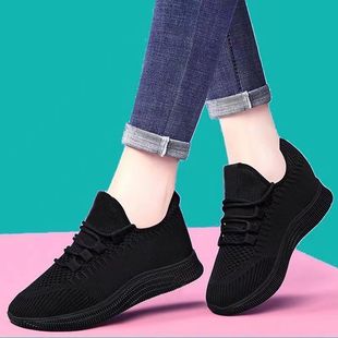 Kitchen work slip-on non-slip soft bottom long standing not tired winter old Beijing cloth shoes women's spring and autumn new mom shoes