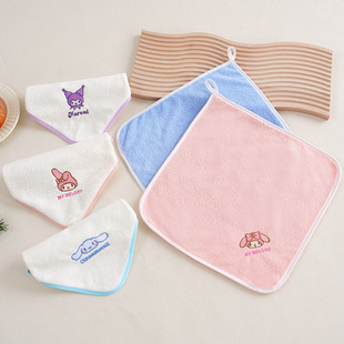 Sanrio Квадратное полотенце Коралловый бархат Детское полотенце мягкое детское детское носовое платок может висеть маленькое полотенце оптом