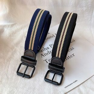 Корейский модный холст красивый пояс Студенческий тренд джинсы повседневный персонализированный ремень Ins стиль мужчины и женщины