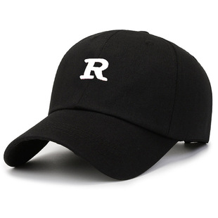New ins Korean Style Trendy Letter Soft Top Baseball Cap Men's Casual Fashion Couple's Wide-brimmed Cap Women's Face Small