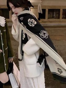 Women's scarf autumn and winter 2024 New cute all-match Fashion Scarf girlfriends office shawl gift trend