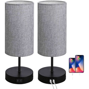 Cross-Border small table lamp bedroom bedside eye protection LED touch three-speed dimming USB rechargeable table lamp night light Amazon