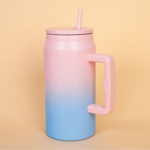 Трансграничная 50oz из нержавеющей стали термальная чашка с ручкой портативная ледяная чашка большая емкость современная минималистская горячая продажа всасывающая чашка