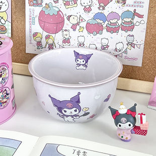 Sanrio High Fen Tours Детская рисовая чаша Личная специальная керамическая рисовая чаша милая мультяшная детская миска для еды