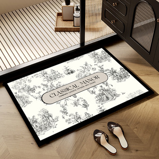 Bathroom Floor Mat Diatom Mud Household Toilet Toilet Door Water Absorbent Anti-Slip Mat Dirt-Resistant Easy-to-take-care Foot Mat