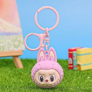 Little Red Book Labubu cloth key chain cartoon pendant three-dimensional cute high color value bag DIY