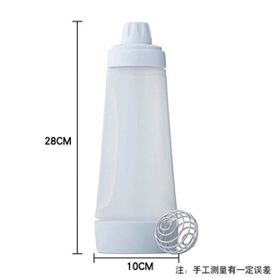 TV Hand Batter Mixing Bottle Batter Dispenser Cream Mixing Dispenser Pot Muffin Mixing Bottle with Scale