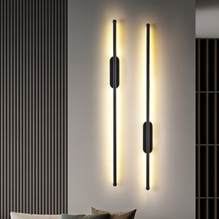 Simple Modern led Strip Wall Lamp Creative Living Room Sofa TV Bedroom Bedside Background Wall Internet Celebrity Lamps