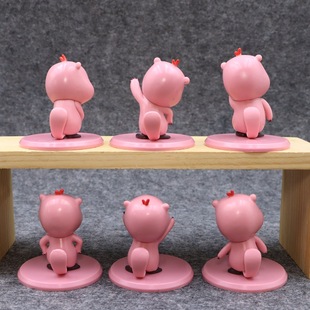 Cute facial expression bag pink ruby Little Beaver doll car desktop decoration grab machine Doll Doll