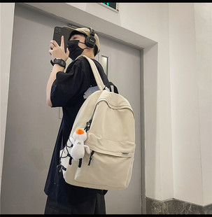 Backpack Simple Large Capacity Travel Backpack Schoolbag Women's Casual Japanese Junior High School Students Senior high school College Students High Sense