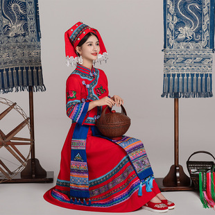Guizhou Miao costume female minority Yao costume Guangxi Zhuang Tujia adult dance watch performance costume