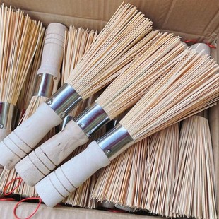 Natural Bamboo Pot Washing Brush Wooden Handle Yuan Silk Bamboo Pot Brush Kitchen Utensils Household Dishwashing Pot Brush Spot Wholesale