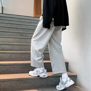 Straight Leg Pants Men's and Women's Loose Casual Ankle-length Pants Korean Style Fashionable All-match Summer Thin Wide Leg High Street Pants