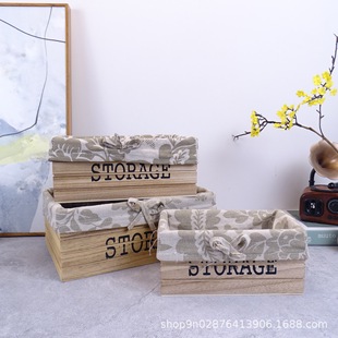 Wooden Storage Basket Simple Multi-size Hollow Storage Basket Furniture Clothing Wooden Basket Cosmetic Storage Wooden Basket