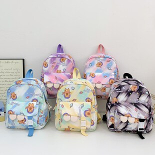 Cross-border Kapibala New Children's Schoolbag Cartoon Cute Boys and Girls Backpack