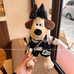 Korean version of the new embroidered kitten suspenders head dog doll bag hanging cute doll plush toy factory direct sales