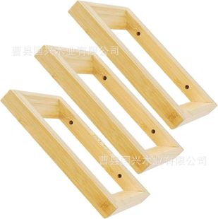 Wooden Bookshelf Wall-Mounted Magazine Display Rack Simple Living Room Rack Magazine Cd Holder Solid Wood Storage Rack