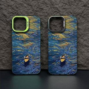 Масляная живопись Ocean применима Apple 16Promax чехол для мобильного телефона персонализированный элемент воздушная оболочка iPhone15/14/13 Европа и США 12