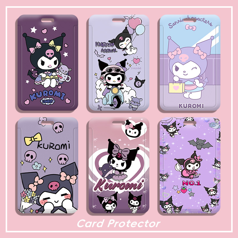 Cartoon Bus Card Holder Student Campus Card Work Id Holder Toddler Pick-up Card Subway Hard Meal Card Protective Cover