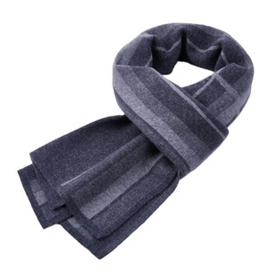 New 100% striped pure wool scarf wool manufacturers fashion wear men's warm scarf wholesale scarf