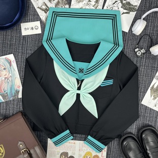 [Green Glass] Original JK Uniform Orthodox Japanese College Style Sailor Suit Performance Suit School for Class Suit Graduation Suit Female