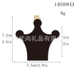 Japanese-Korean Style Home Life Grocery Creative Wooden Writing Message Memo Small Blackboard Bill Clip