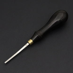 Leather Edge Cutter Sandalwood Handle D2 Steel Cutter Head Vegetable Tanning Leather Chamfer Trimmer DIY Handmade Leather Goods Making Tool