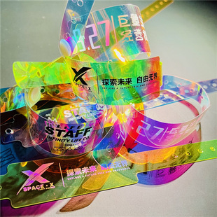 Fans Sign-in Wristband One-time Annual Meeting Recognition Bracelet Laser Activity Opening Wristband Meeting Group Admission