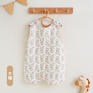 Gauze Baby Sleeping Bag Summer Thin Sleeveless Vest Baby Sleeping Bag Cool Breathable Newborn Children Kick-proof