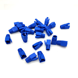 Seven kinds of crystal head sheath seven kinds of 8P8C rubber sleeve RJ45 network cable connector protective sleeve multi-color sheath
