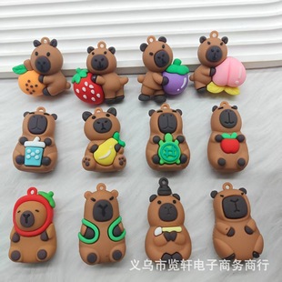 Cartoon Picabala Keychain Accessories Bag Pendant Car Desktop Ornaments Archaeological Blind Box Small Doll Wholesale