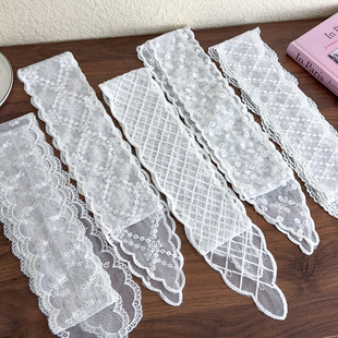 Super Fairy Lace Hair Belt Women's All-match Long Bow Hair Rope Mori Style Sweet Tie Hair Ribbon Long Scarf Belt