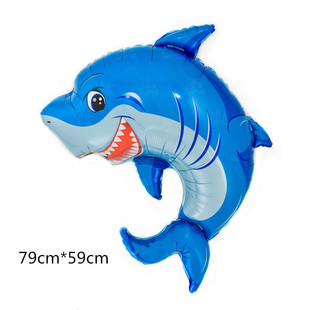 New Sea Animal Balloon Shark Balloon Party Decoration Aluminum Film Balloon Lobster Great White Shark Different Underwater World
