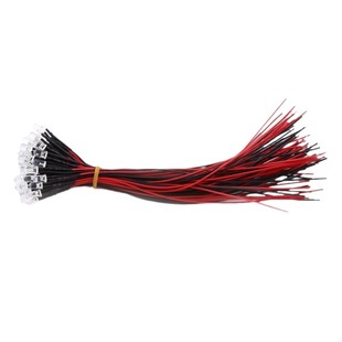 3MM/5MM подсветка светодиодный диод 5V12V с проводкой светодиодный свет шарик маленькая лампочка игрушка автомобильный индикатор